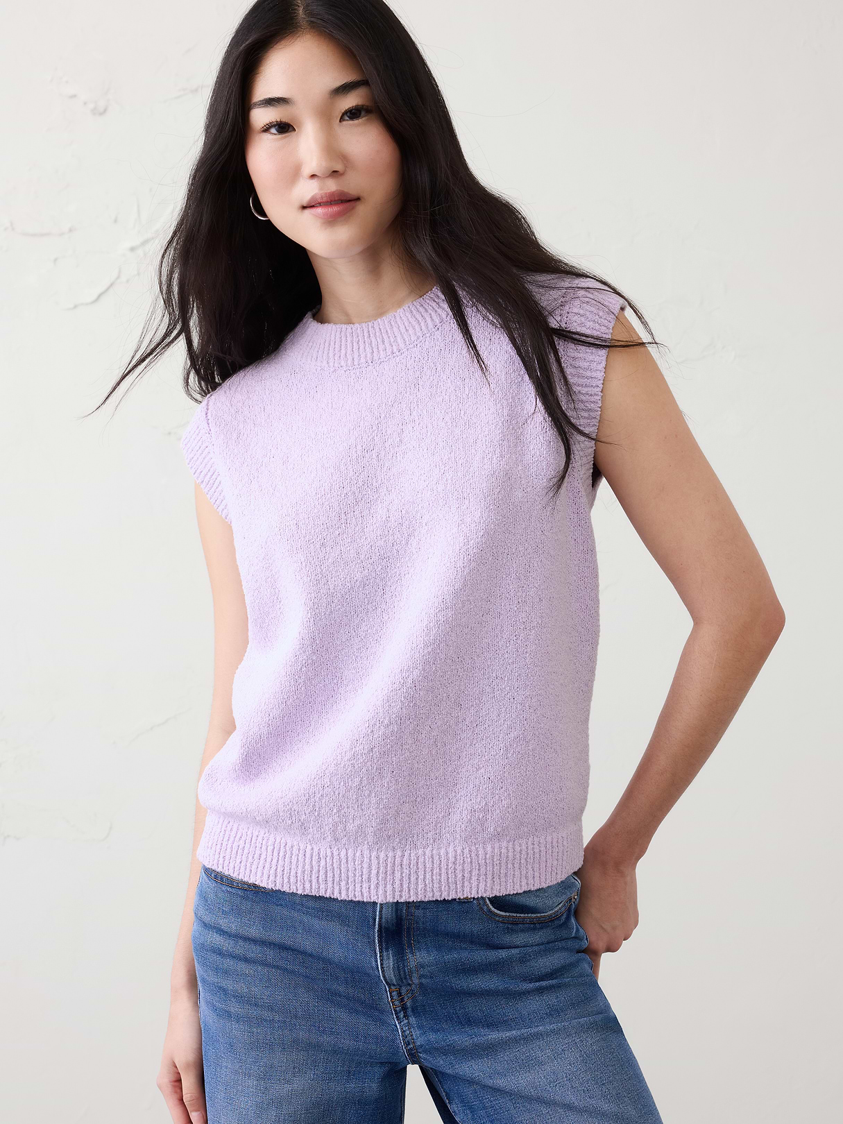 boucle sweater vest boucle sweater vest