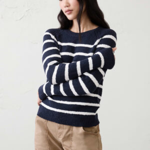 Витрина striped boucle raglan sweater