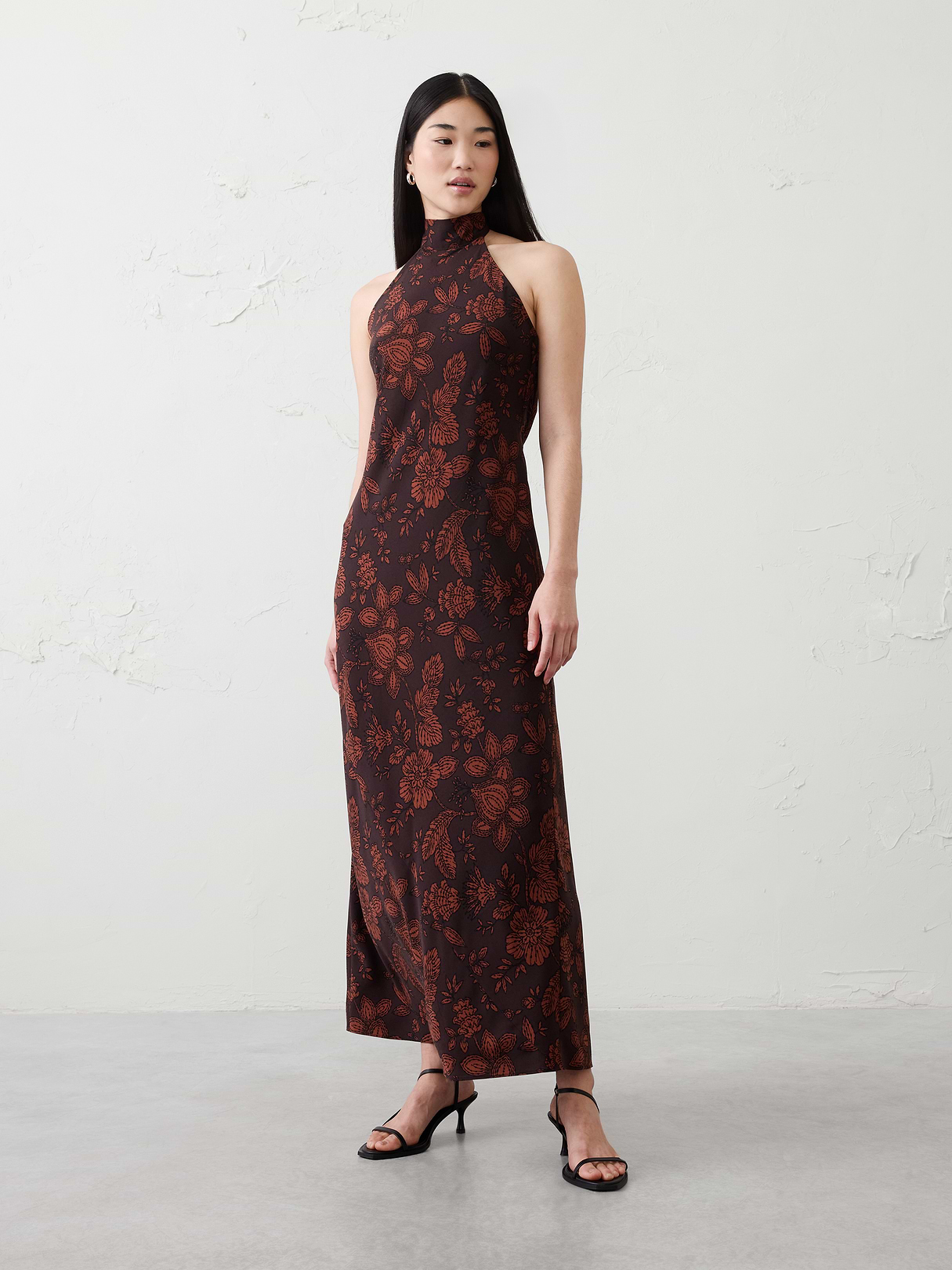 halter open back maxi dress halter open back maxi dress