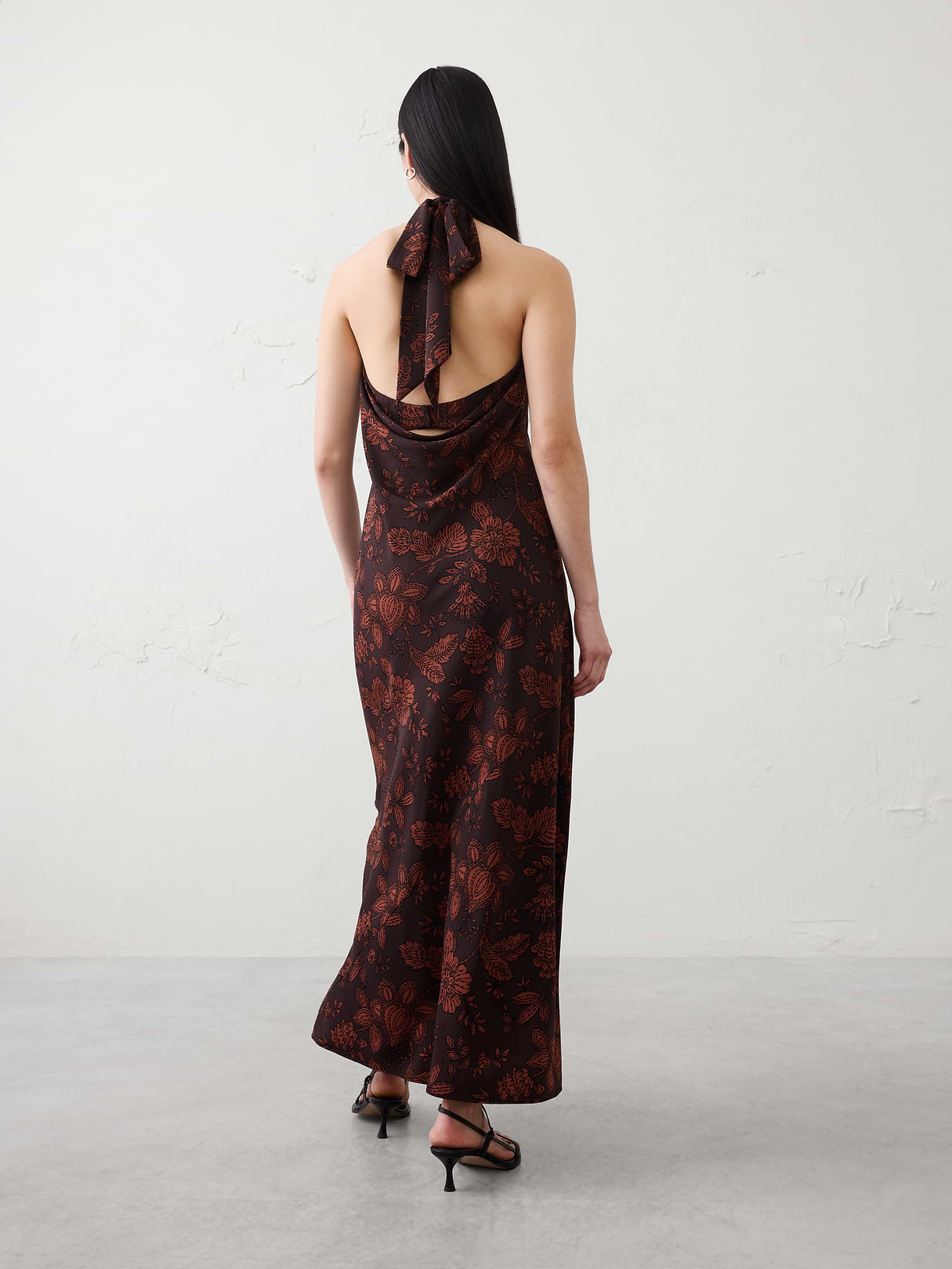 halter open back maxi dress halter open back maxi dress