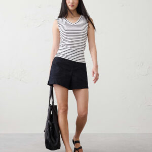 Витрина ribbed v neck t shirt
