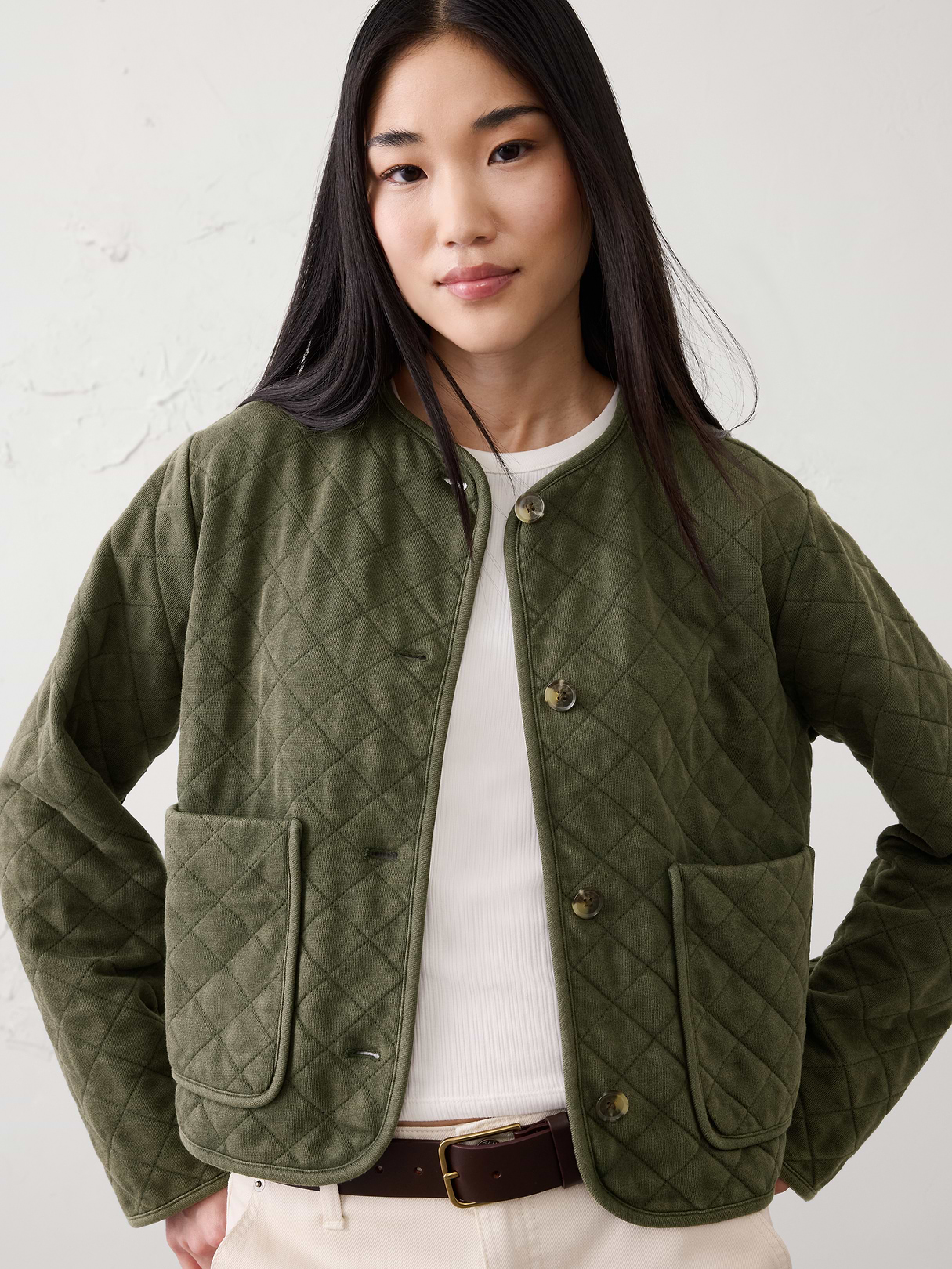 quilted knit jacket quilted knit jacket