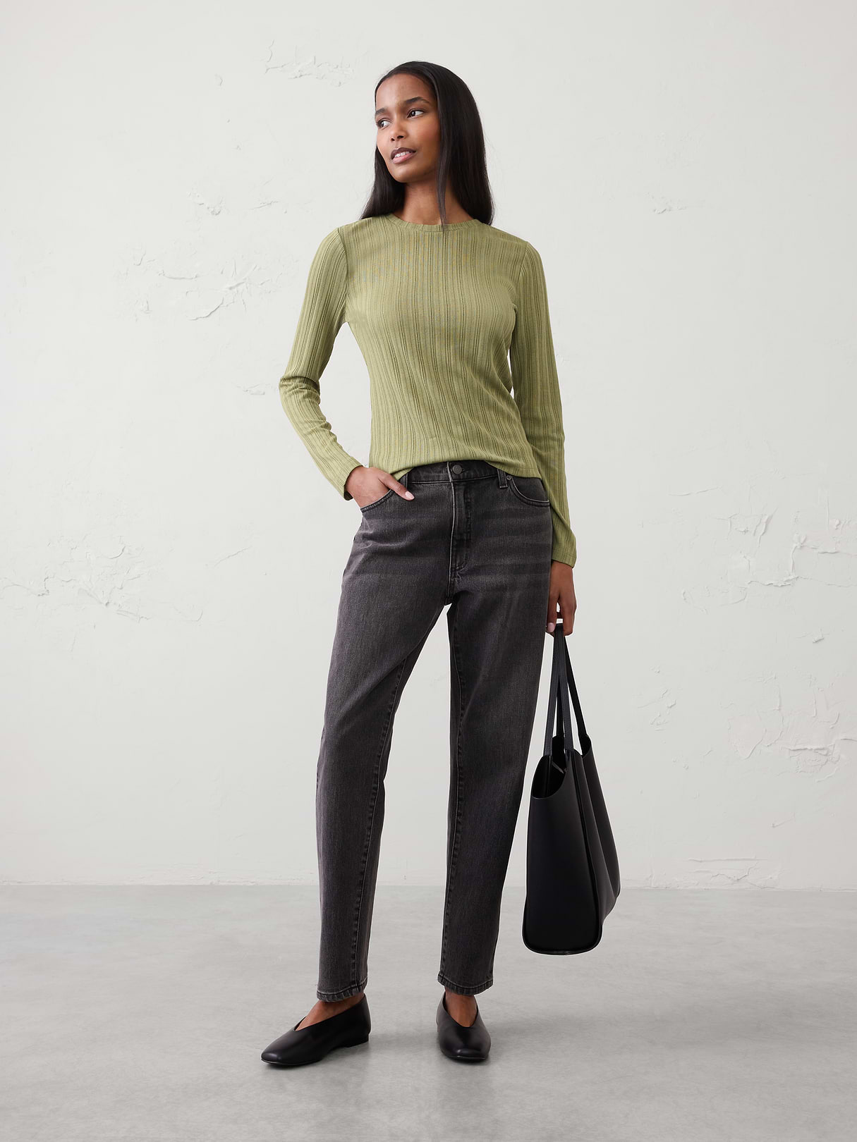 sheer ribbed top sheer ribbed top