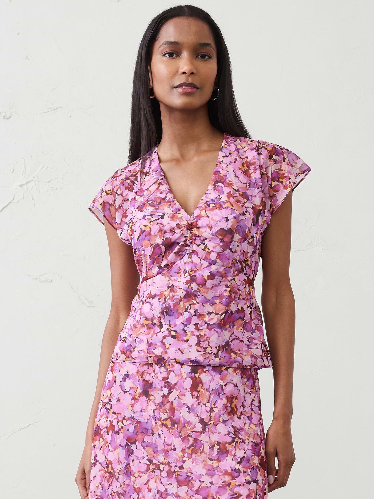 ruched front top ruched front top