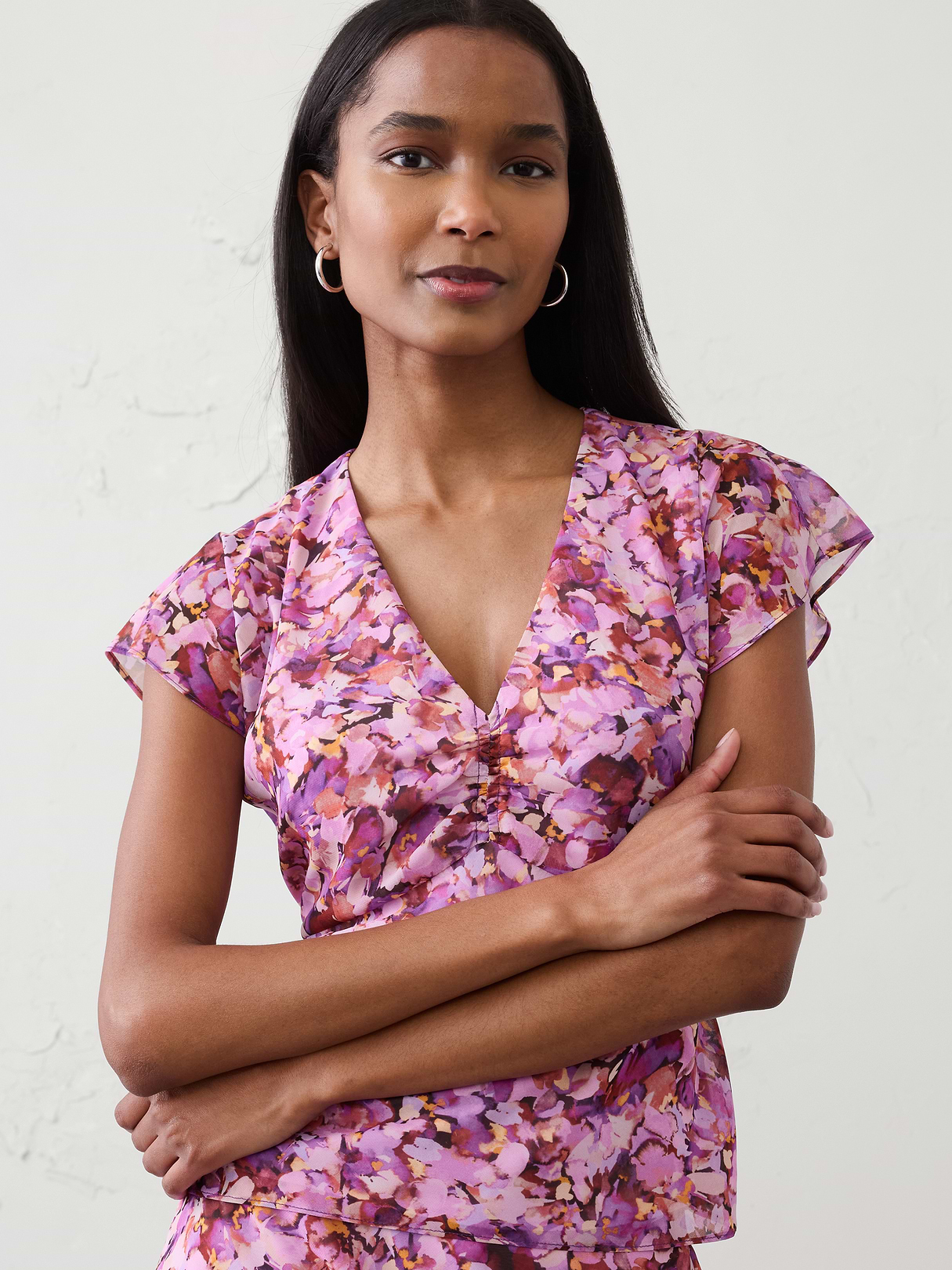 ruched front top ruched front top
