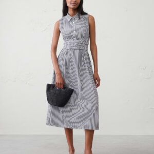 Витрина poplin wrapped midi shirtdress