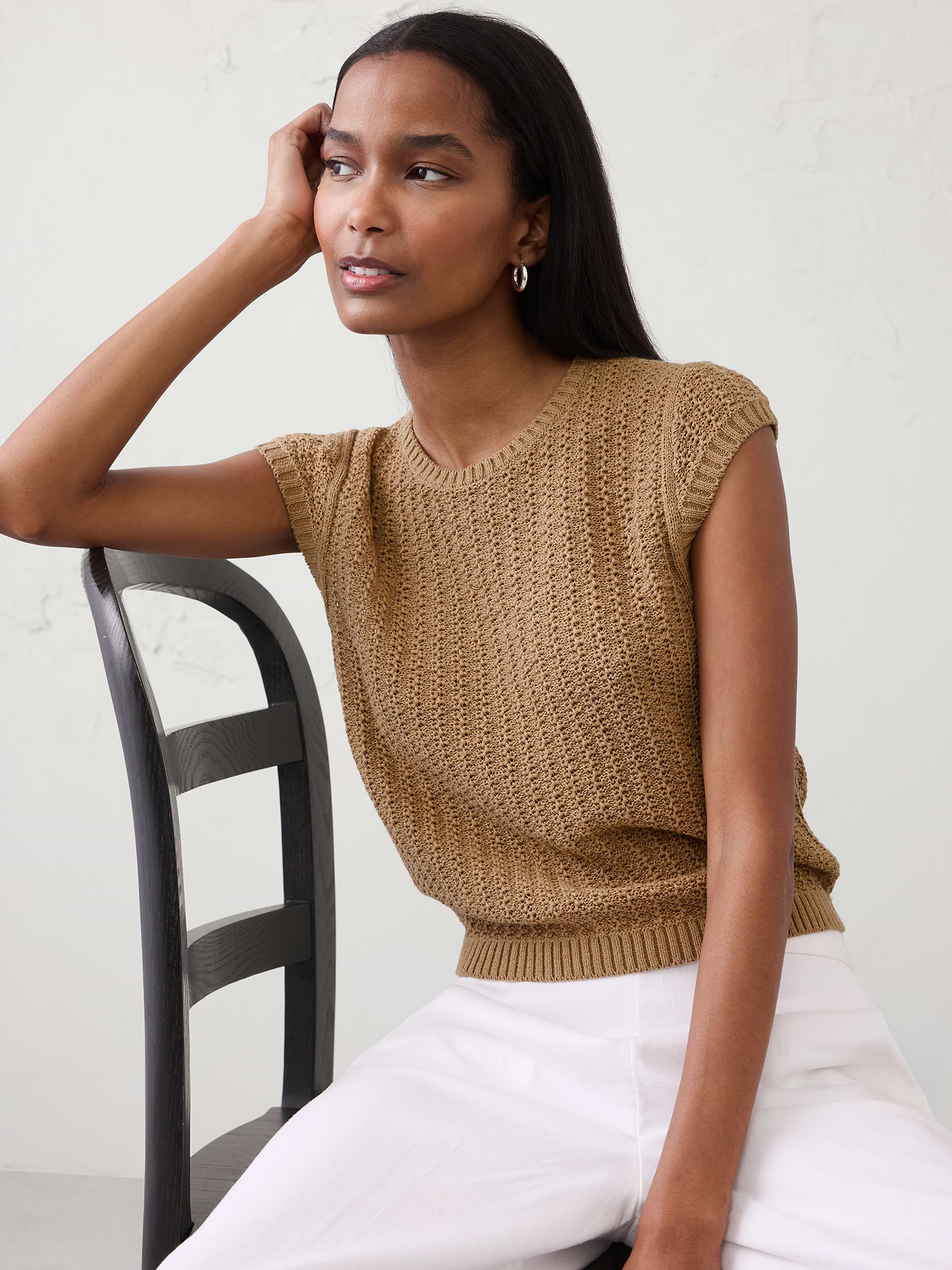 cotton blend textured sweater cotton blend textured sweater