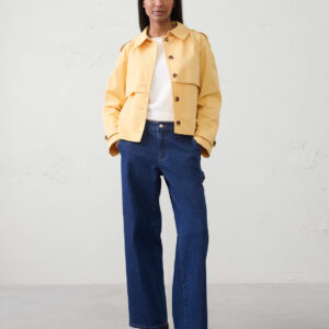 Home short trench jacket