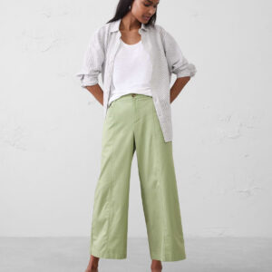 Витрина wide leg mid rise lightweight twill cropped trouser