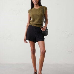 Витрина linen blend high rise short