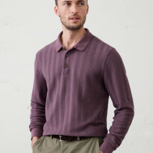 Витрина washed herringbone sweater polo