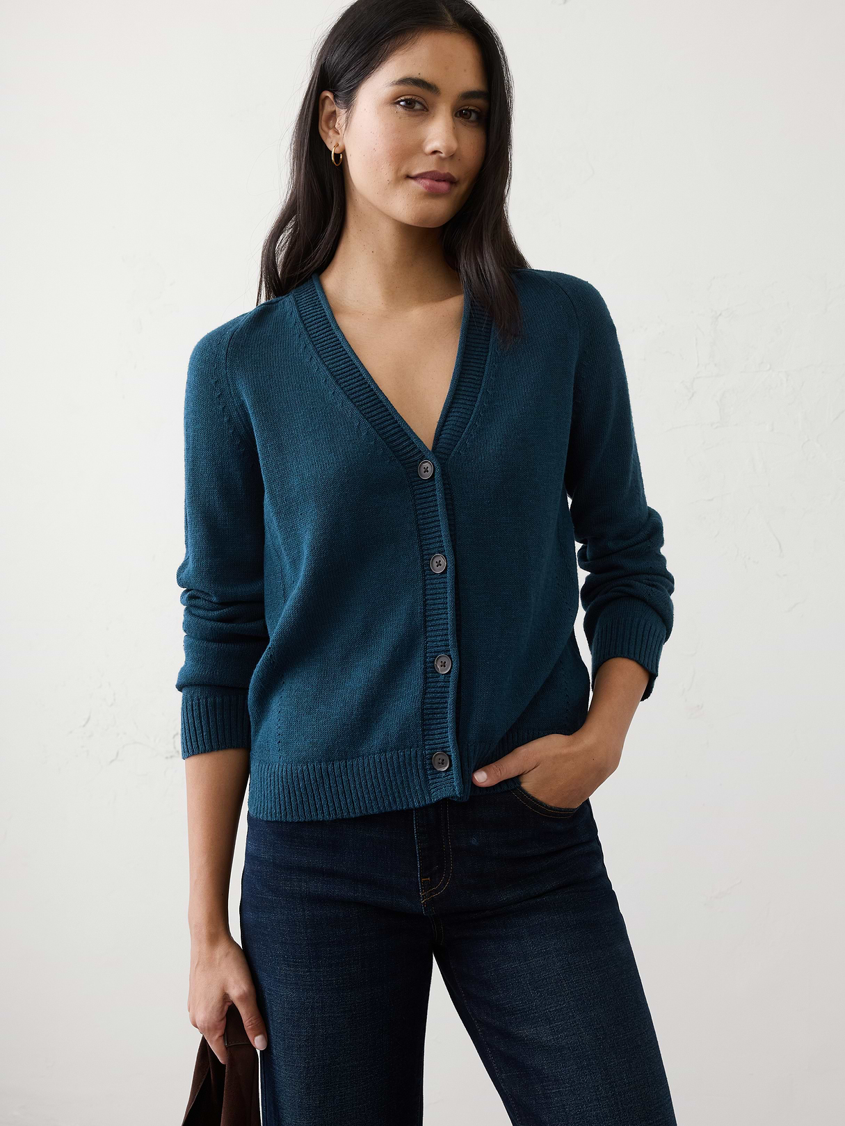 ramie cotton v neck cardigan sweater ramie cotton v neck cardigan sweater