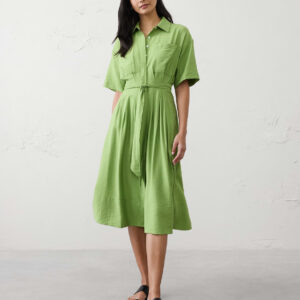 Витрина pleated midi shirtdress