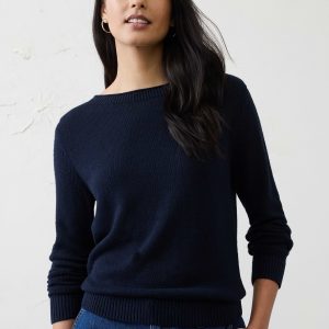 Витрина ramie cotton pointelle sweater