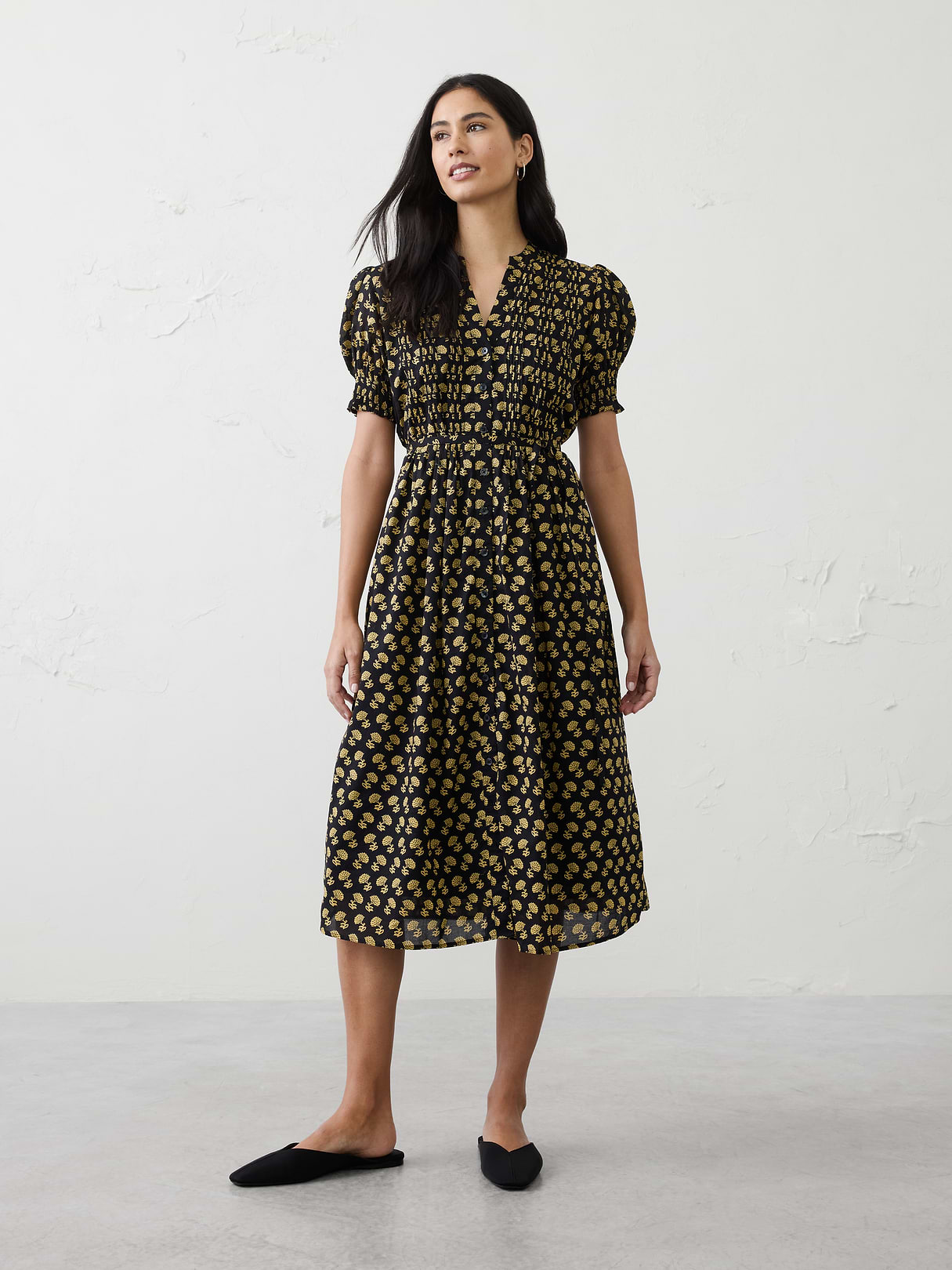 voile pintuck midi dress voile pintuck midi dress