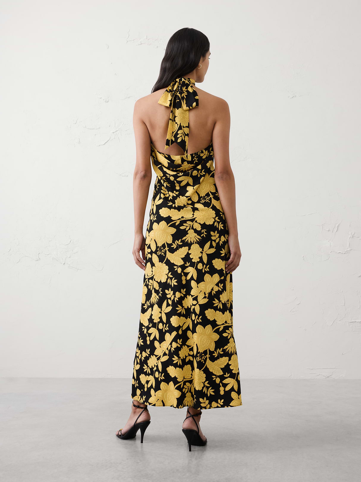 halter open back maxi dress halter open back maxi dress