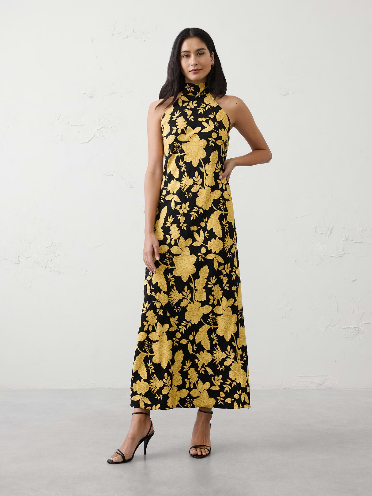 halter open back maxi dress halter open back maxi dress