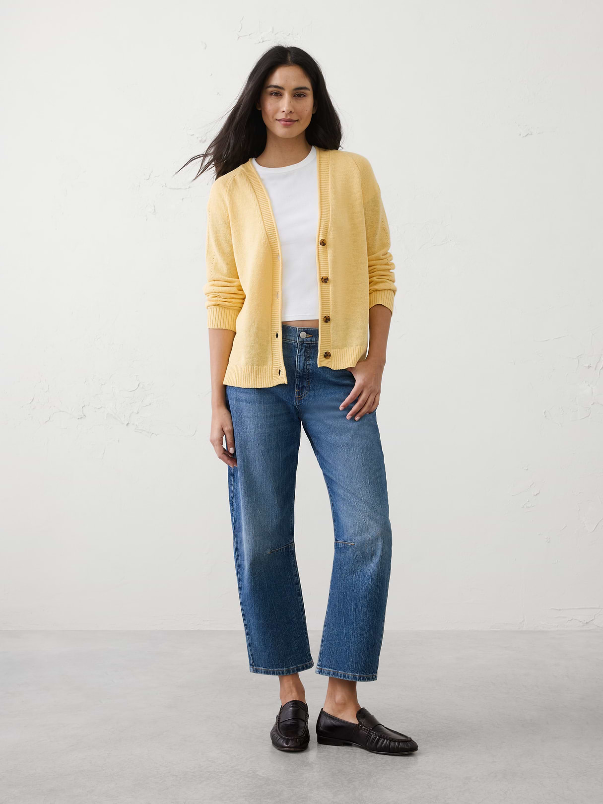 ramie cotton v neck cardigan sweater ramie cotton v neck cardigan sweater