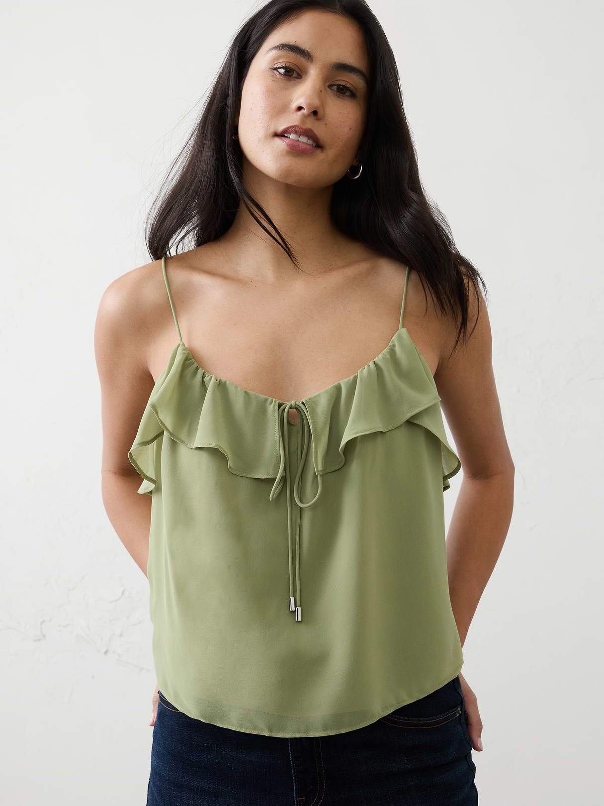 ruffled cami ruffled cami