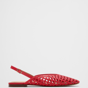 woven slingback flats