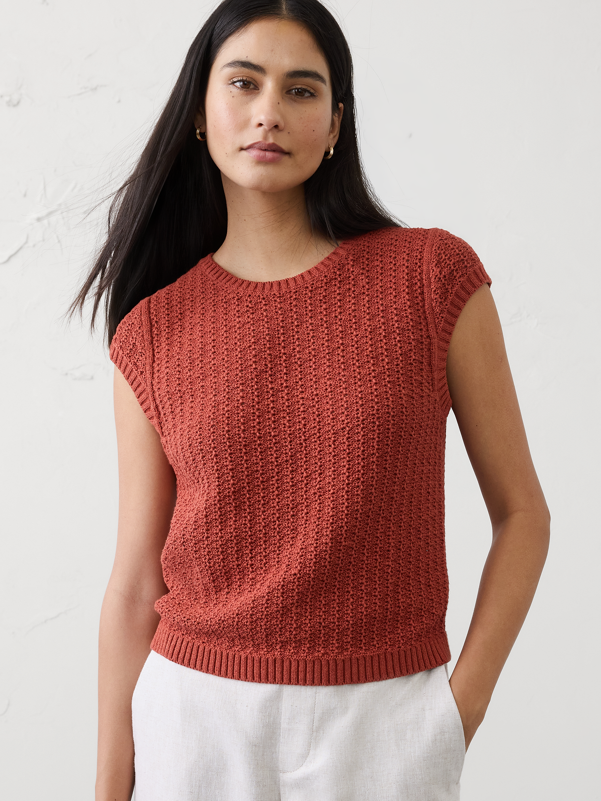 cotton blend textured sweater cotton blend textured sweater