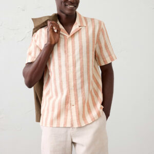 Home standard fit textured resort shirt