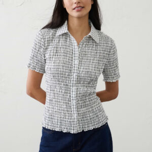Витрина seersucker smocked shirt