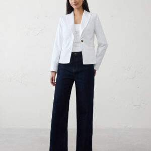 Home linen blend tailored blazer