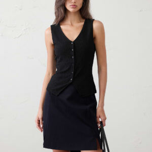 Витрина jacquard crinkled vest top
