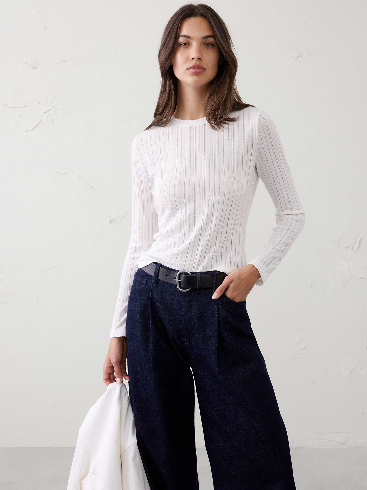 sheer ribbed top sheer ribbed top