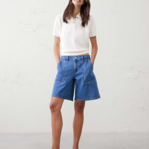 Витрина mid rise denim bermuda short
