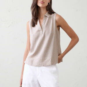 Витрина linen blend popover top