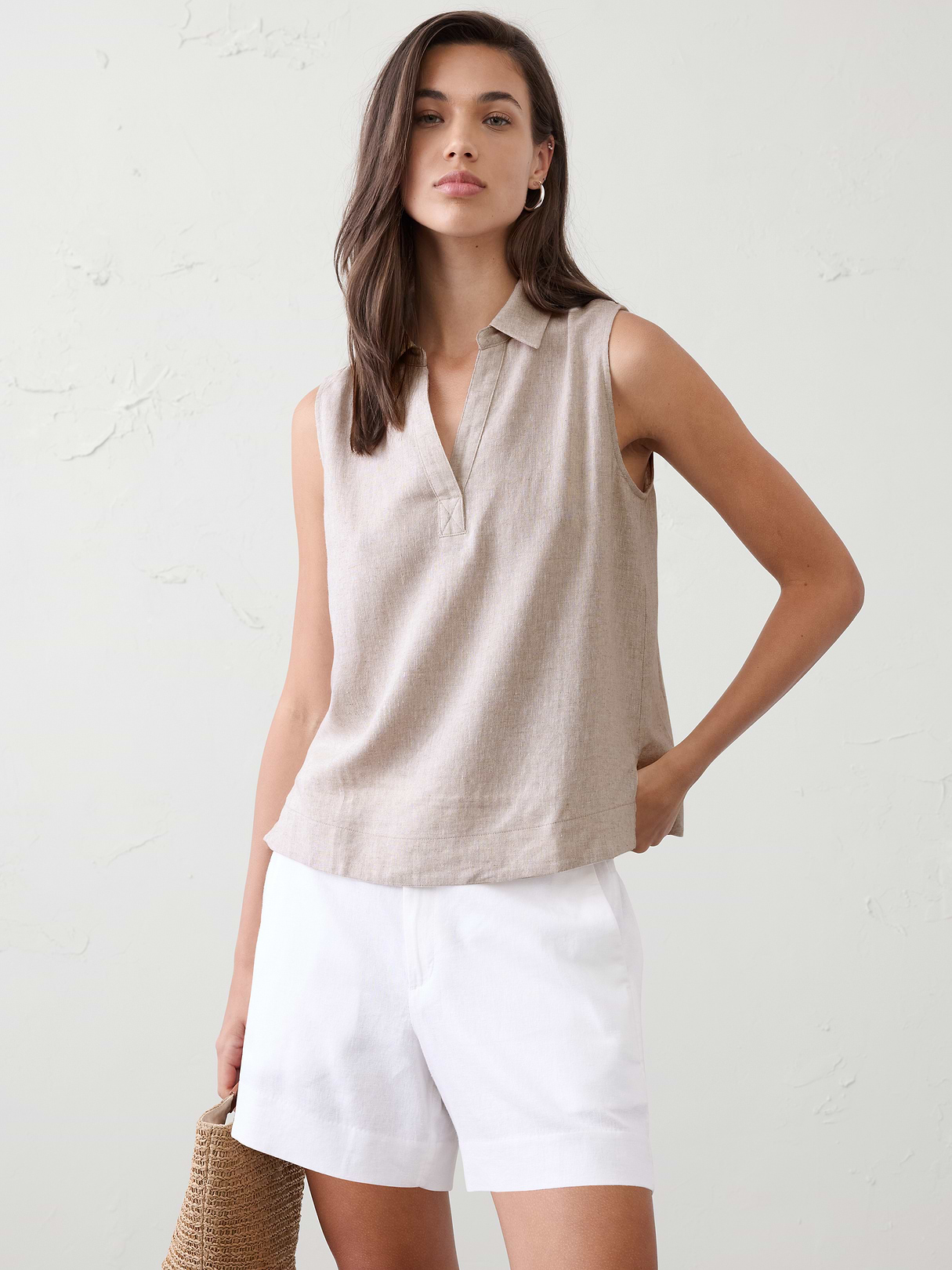 linen blend popover top linen blend popover top