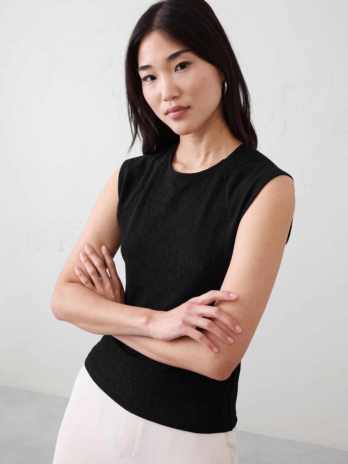 jacquard crinkled top jacquard crinkled top