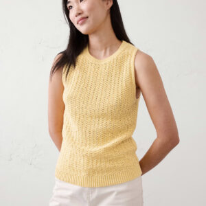 Витрина cotton blend textured sweater tank