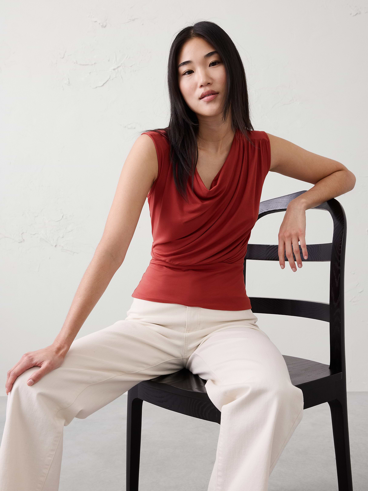 jersey draped asymmetrical top jersey draped asymmetrical top