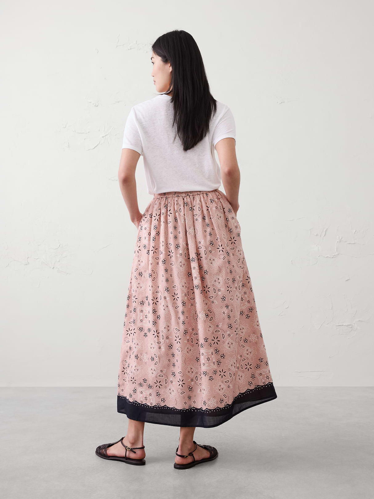 voile long midi skirt voile long midi skirt