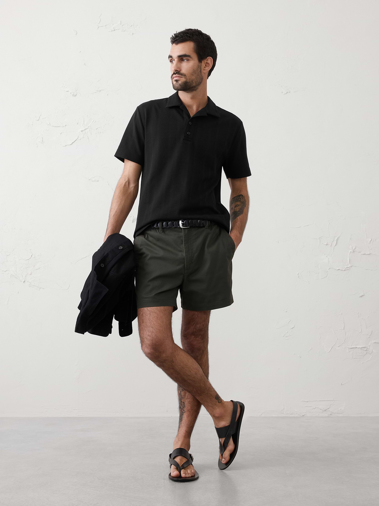 standard fit textured polo standard fit textured polo