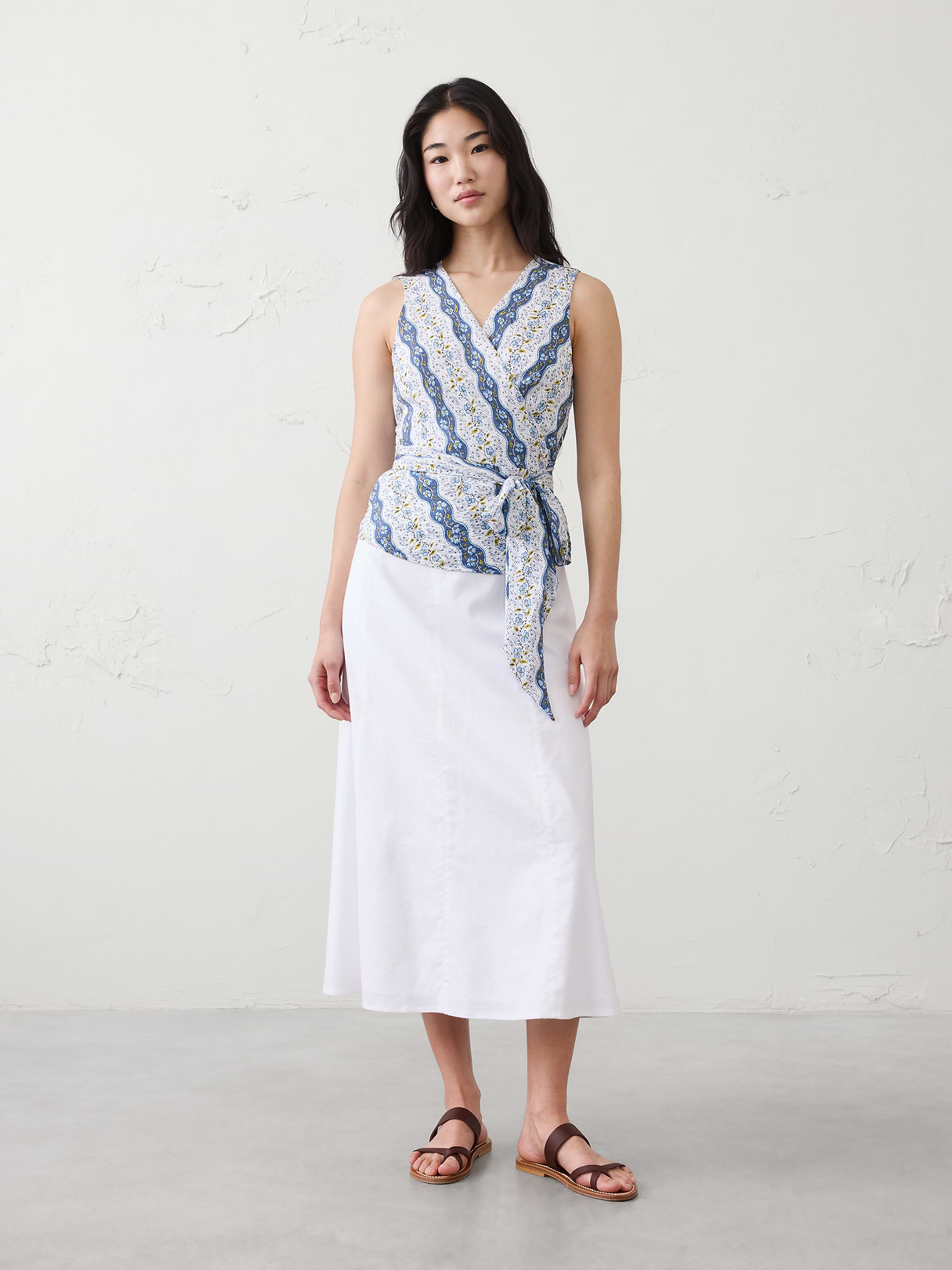 wrapped v neck top wrapped v neck top