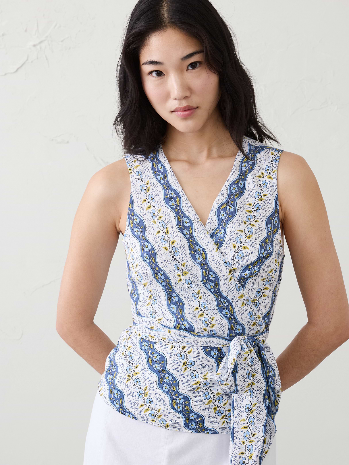 wrapped v neck top wrapped v neck top