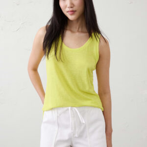 Витрина linen blend scoop neck tank