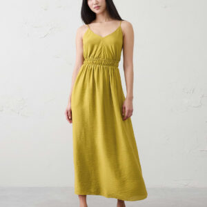 open back tie maxi dress