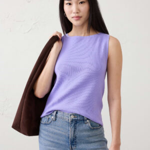 Витрина cotton boatneck sweater tank