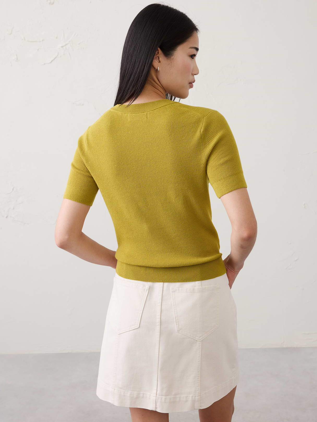 cotton pointelle sweater cotton pointelle sweater
