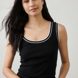 Витрина ribbed scoop neck tank