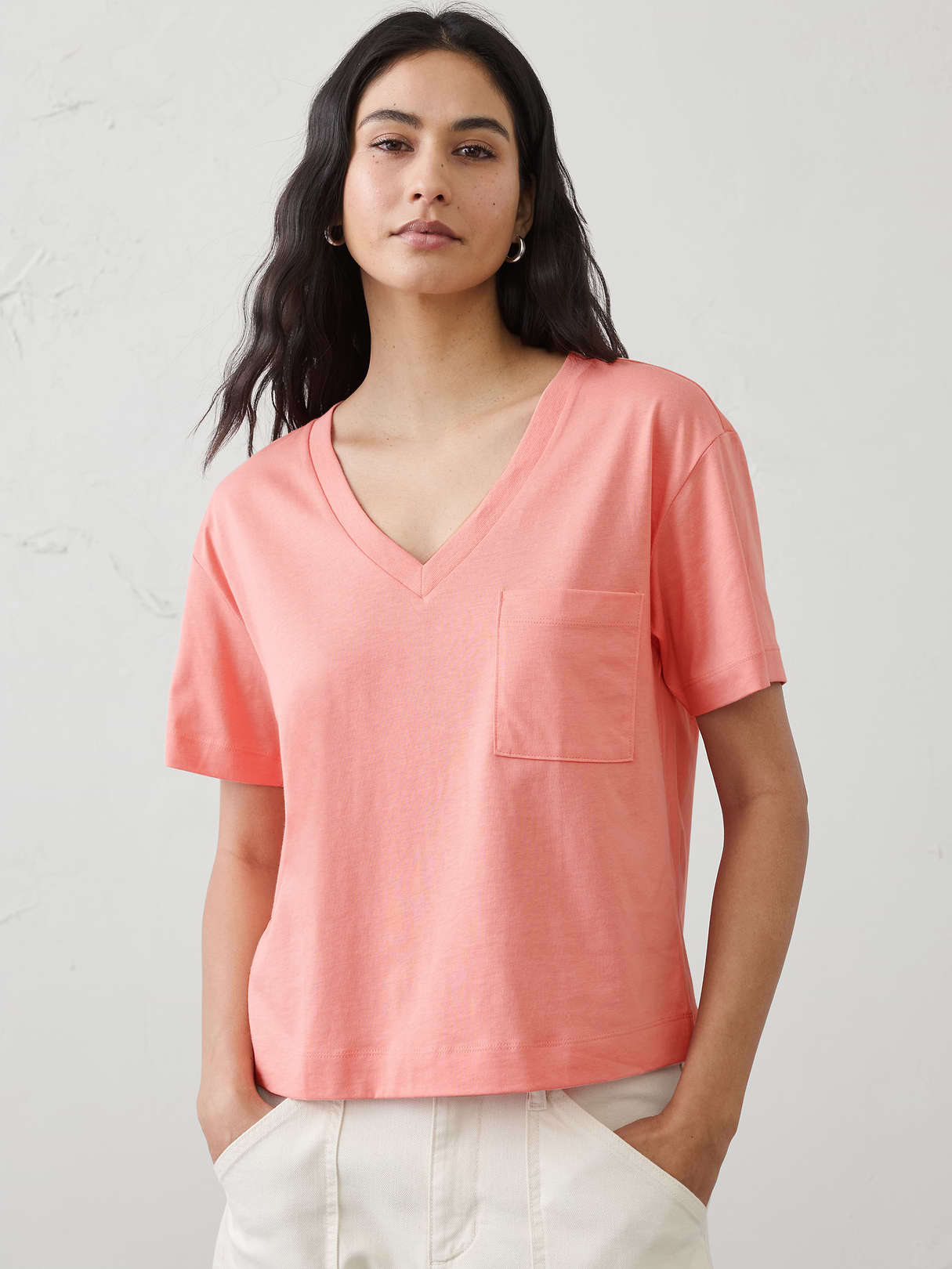 premium cotton v neck pocket t shirt premium cotton v neck pocket t shirt