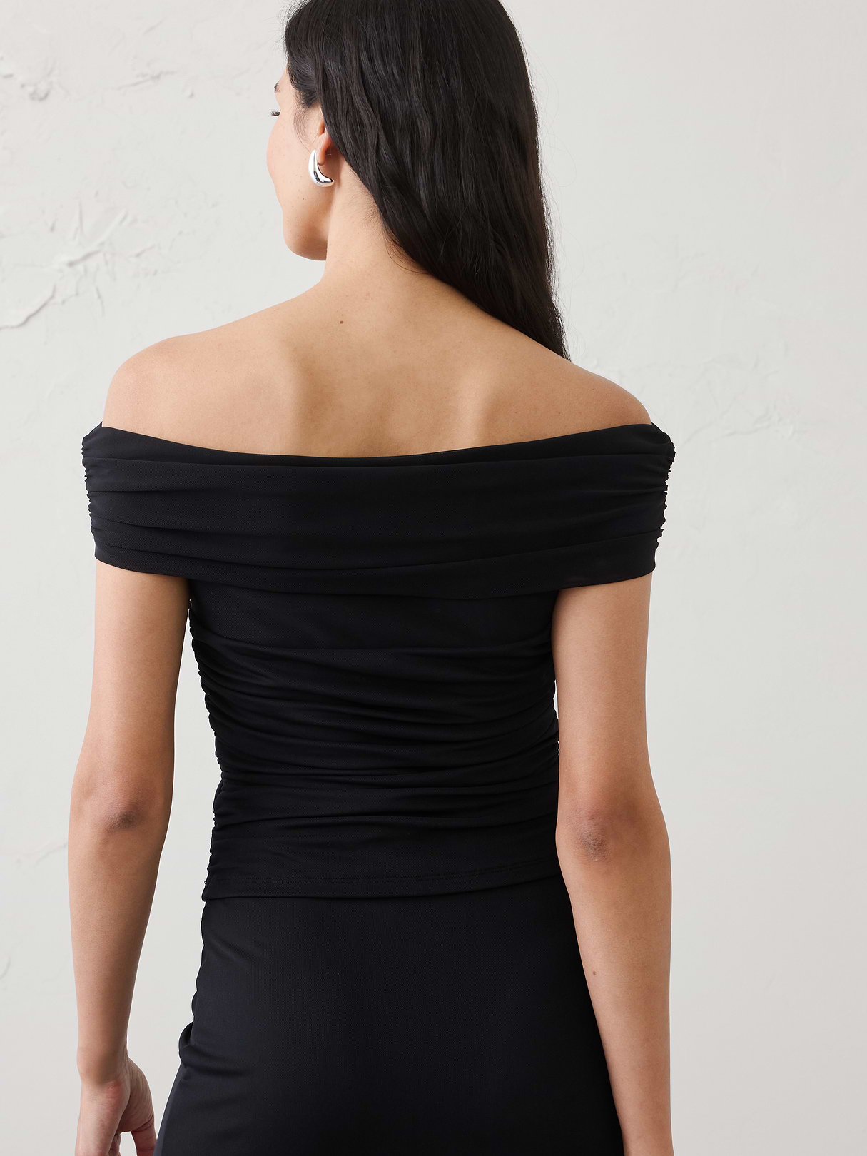 off shoulder mesh top off shoulder mesh top