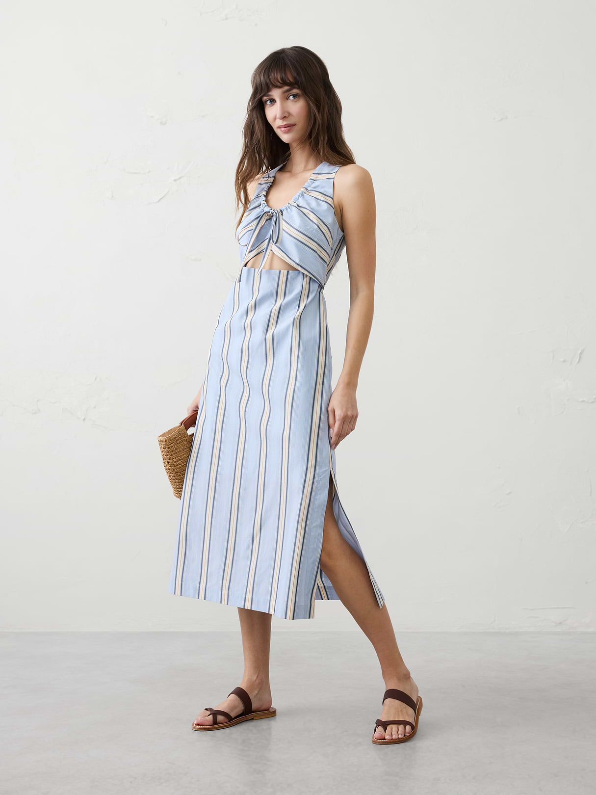 cinched cutout midi dress cinched cutout midi dress