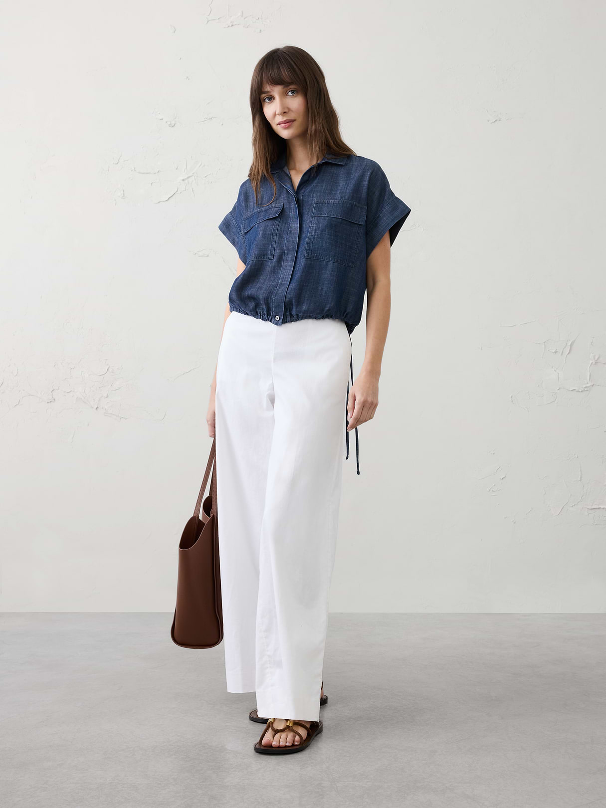 drawstring hem shirt drawstring hem shirt