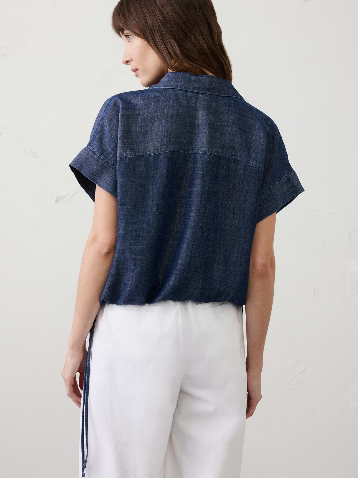 drawstring hem shirt drawstring hem shirt